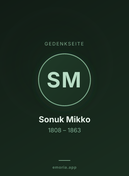 Gedenkportrait von Sonuk Mikko