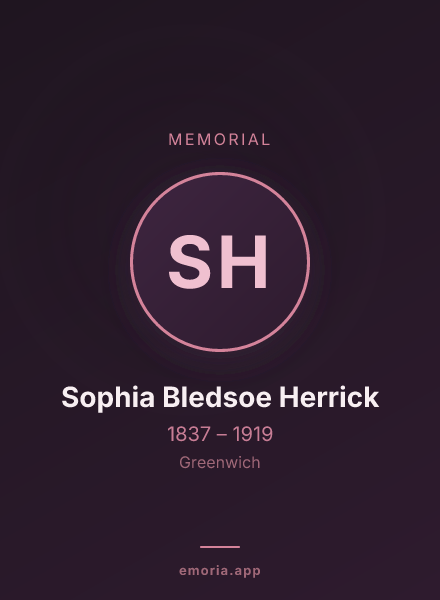 Memorial portrait of Sophia Bledsoe Herrick