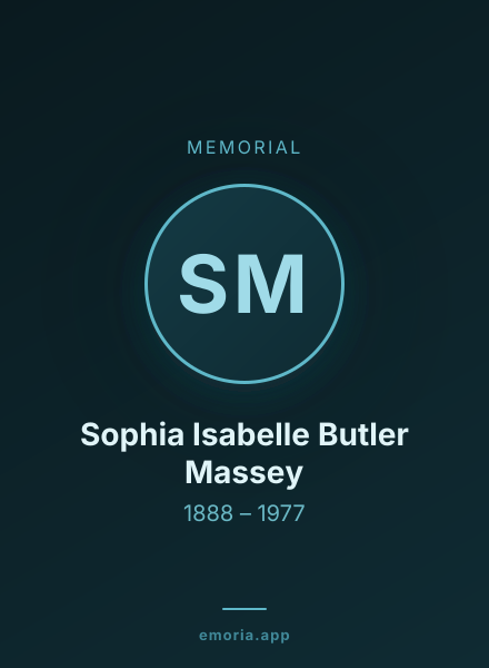 Memorial portrait of Sophia Isabelle Butler Massey