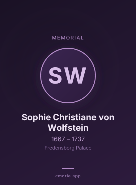 Memorial portrait of Sophie Christiane von Wolfstein