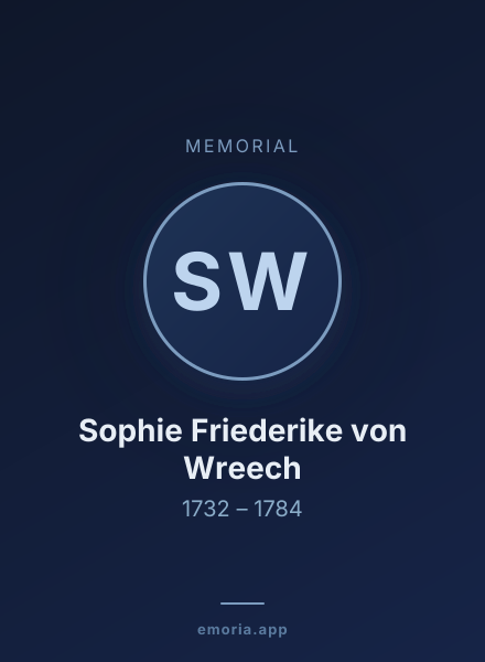 Memorial portrait of Sophie Friederike von Wreech
