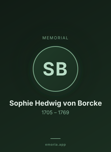 Memorial portrait of Sophie Hedwig von Borcke