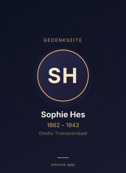 Gedenkportrait von Sophie Hes