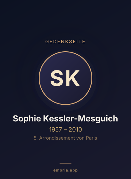 Gedenkportrait von Sophie Kessler-Mesguich