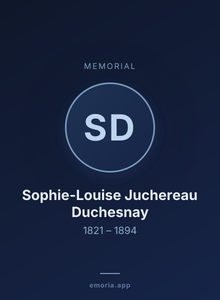 Memorial portrait of Sophie-Louise Juchereau Duchesnay