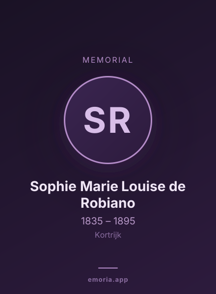 Memorial portrait of Sophie Marie Louise de Robiano