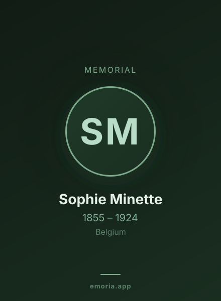 Memorial portrait of Sophie Minette