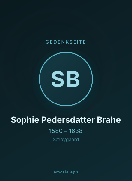 Gedenkportrait von Sophie Pedersdatter Brahe