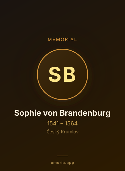 Memorial portrait of Sophie von Brandenburg
