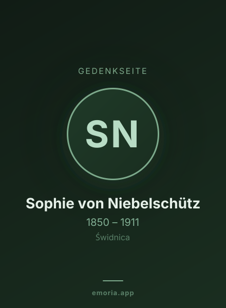 Gedenkportrait von Sophie von Niebelschütz