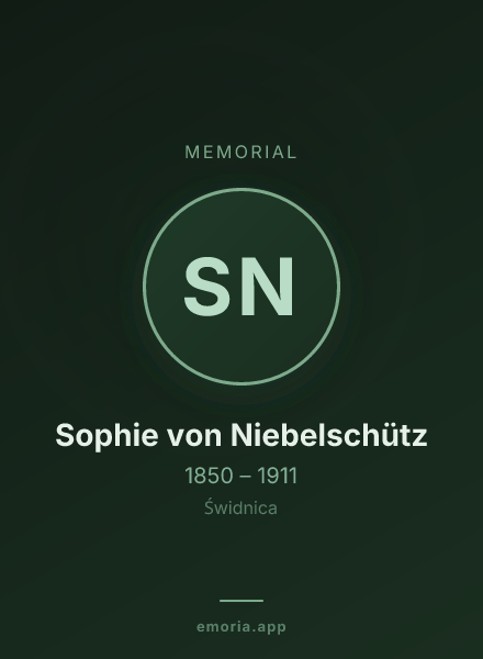 Memorial portrait of Sophie von Niebelschütz