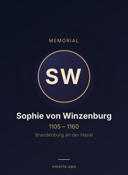 Memorial portrait of Sophie von Winzenburg