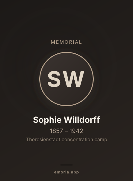 Memorial portrait of Sophie Willdorff