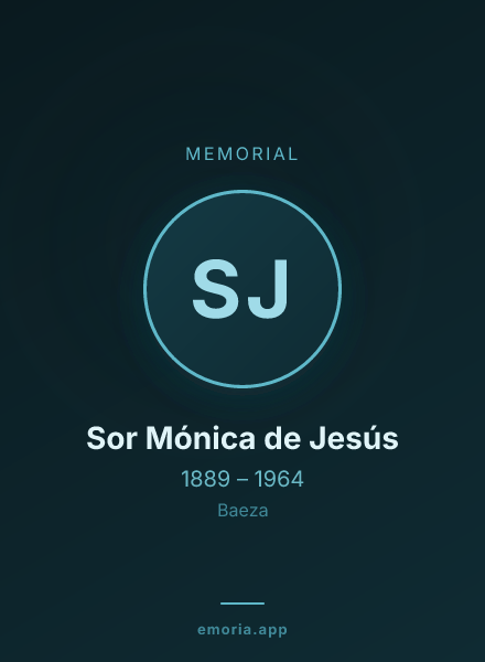 Memorial portrait of Sor Mónica de Jesús