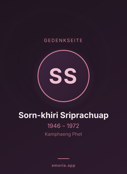 Gedenkportrait von Sorn-khiri Sriprachuap