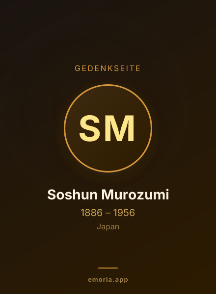 Gedenkportrait von Soshun Murozumi