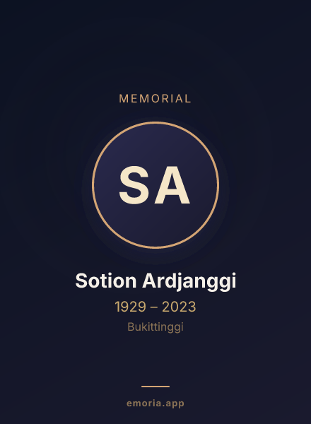 Memorial portrait of Sotion Ardjanggi