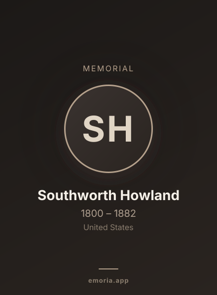 Memorial portrait of Southworth Howland