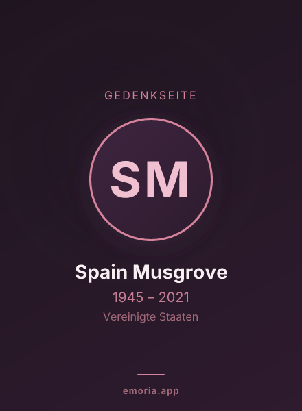 Gedenkportrait von Spain Musgrove