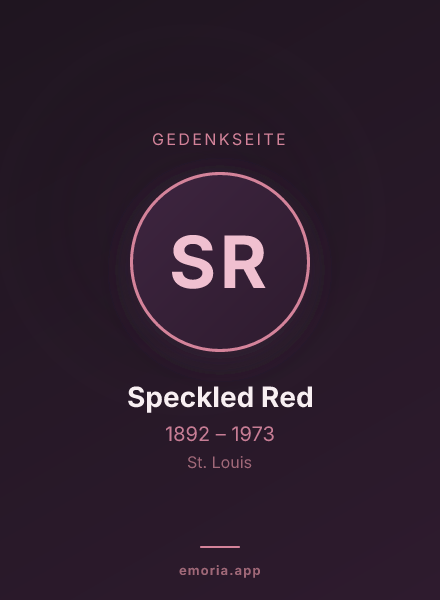 Gedenkportrait von Speckled Red