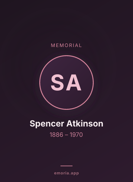 Memorial portrait of Spencer Atkinson