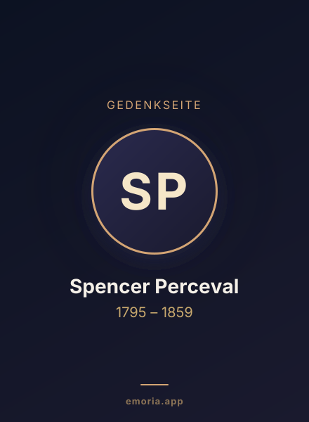 Gedenkportrait von Spencer Perceval