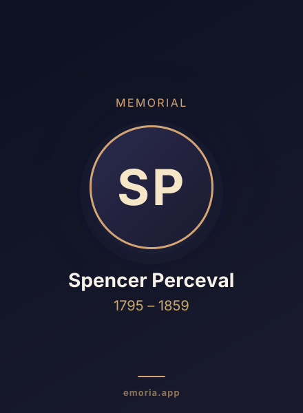 Memorial portrait of Spencer Perceval