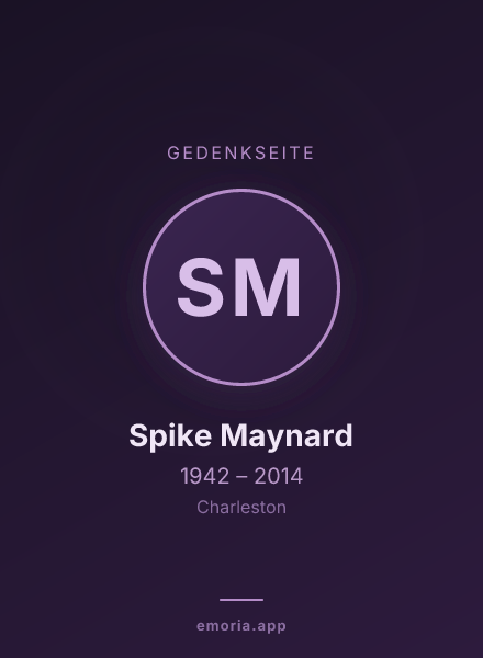 Gedenkportrait von Spike Maynard