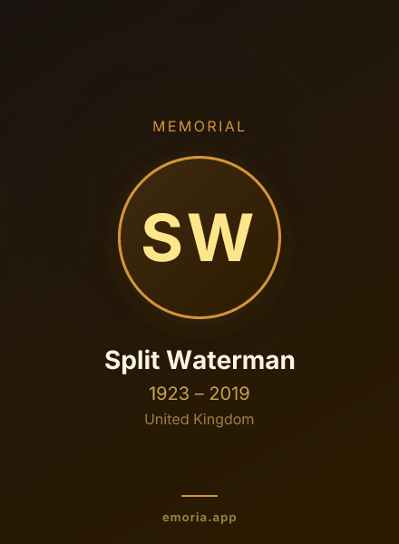 Memorial portrait of Split Waterman