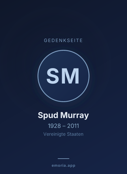 Gedenkportrait von Spud Murray