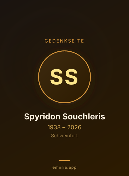 Gedenkportrait von Spyridon Souchleris