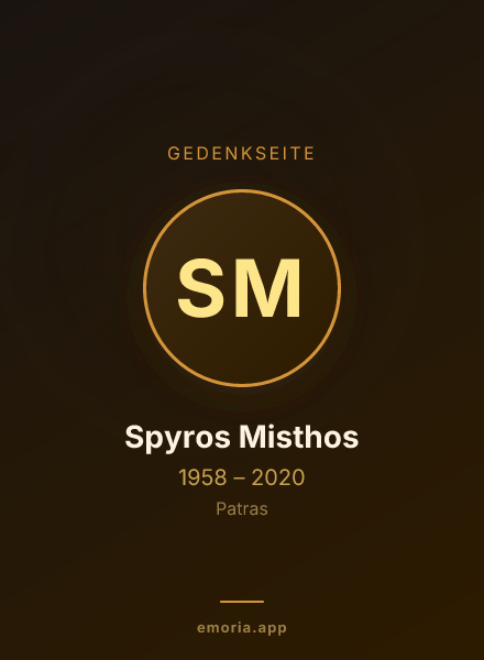 Gedenkportrait von Spyros Misthos