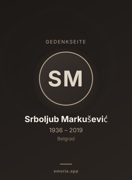 Gedenkportrait von Srboljub Markušević