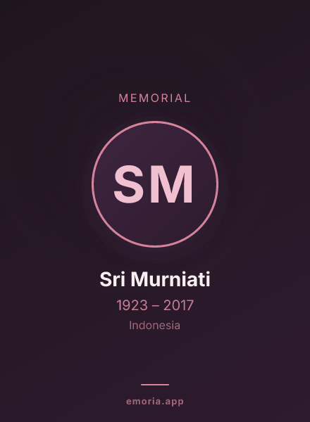 Memorial portrait of Sri Murniati