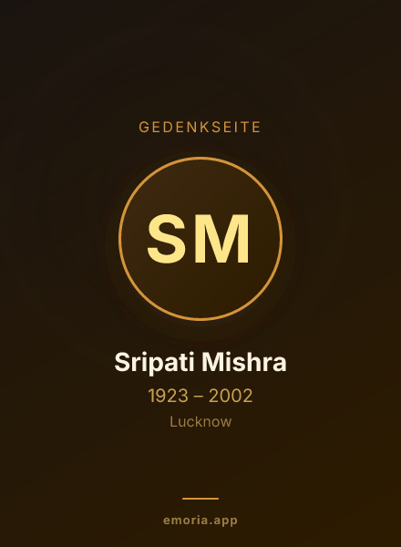 Gedenkportrait von Sripati Mishra