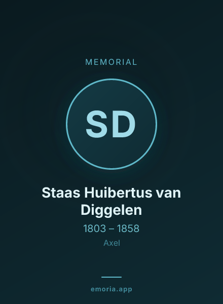 Memorial portrait of Staas Huibertus van Diggelen