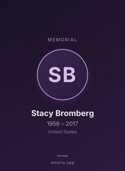 Memorial portrait of Stacy Bromberg