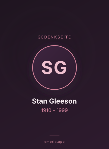 Gedenkportrait von Stan Gleeson