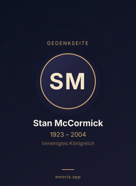 Gedenkportrait von Stan McCormick
