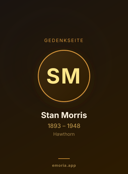 Gedenkportrait von Stan Morris