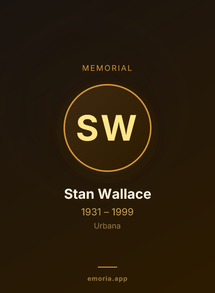 Memorial portrait of Stan Wallace