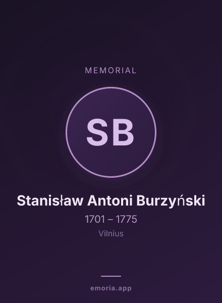 Memorial portrait of Stanisław Antoni Burzyński