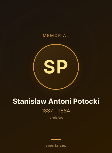 Memorial portrait of Stanisław Antoni Potocki