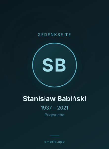 Gedenkportrait von Stanisław Babiński