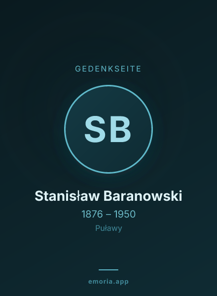 Gedenkportrait von Stanisław Baranowski