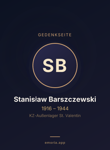 Gedenkportrait von Stanisław Barszczewski