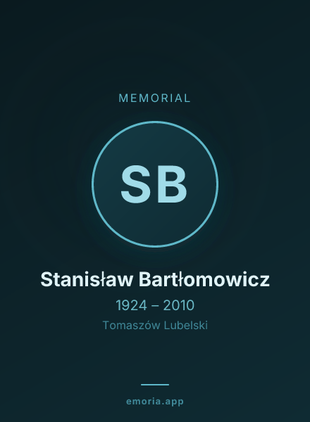 Memorial portrait of Stanisław Bartłomowicz