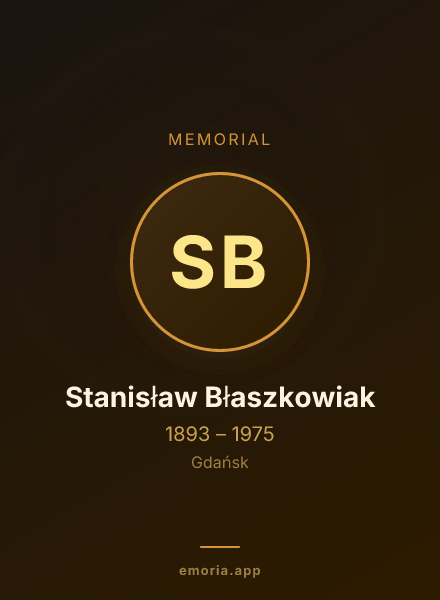 Memorial portrait of Stanisław Błaszkowiak
