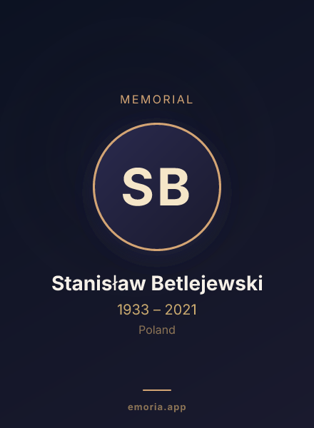 Memorial portrait of Stanisław Betlejewski