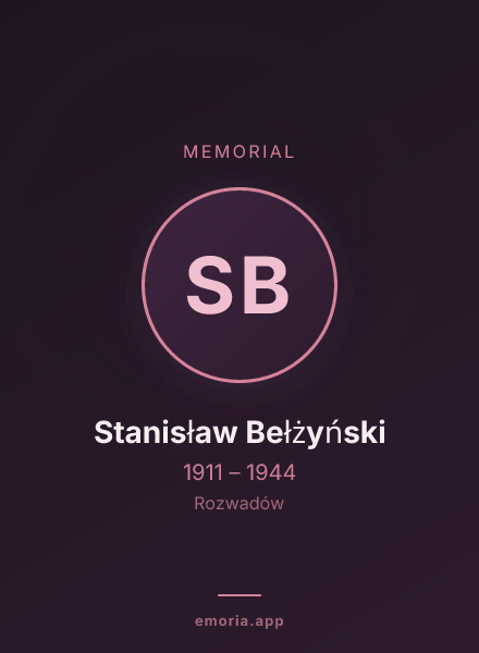 Memorial portrait of Stanisław Bełżyński